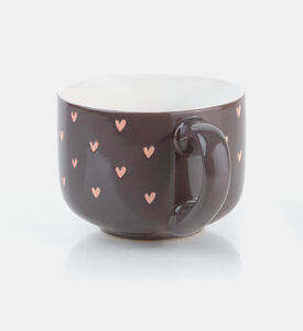 Hearts Design Handled Mug