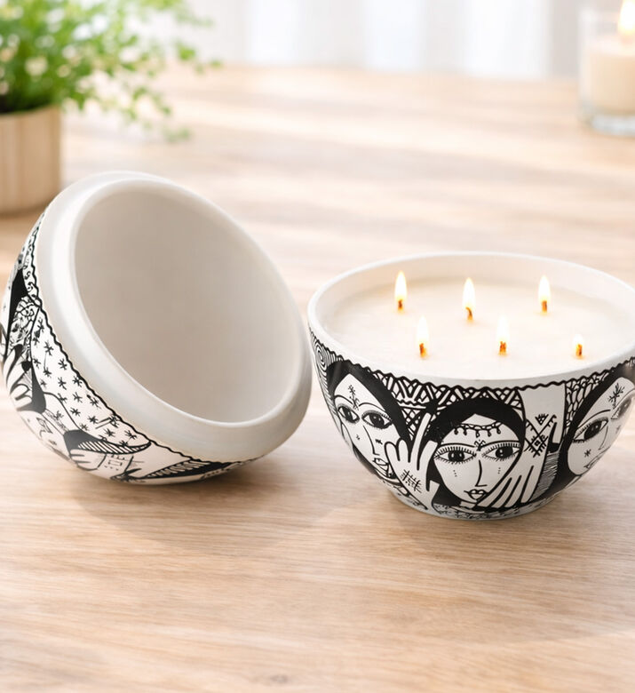 Nour Bougie Amazigha Egg-shape Scented Candle, Packshot View