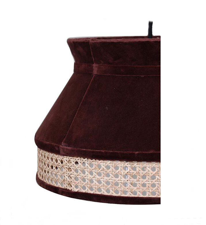 Velvet Cane Base Pendant Lamp