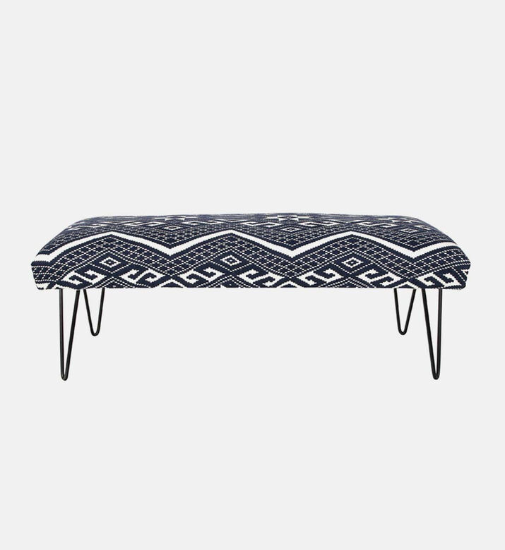 Home Deco and More Handloom Iron Legs Bench, Packshot View Home Deco and More Handloom Iron Legs Bench, Packshot View