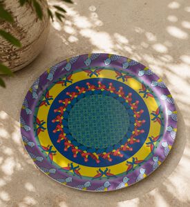 Images D'Orient Birds Of Paradise Round Laminated Tray, Packshot View