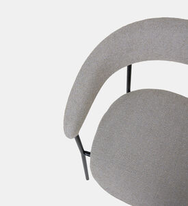 Dan Form Plenti Boucle Fabric Dining Chair, Taupe, Packshot View