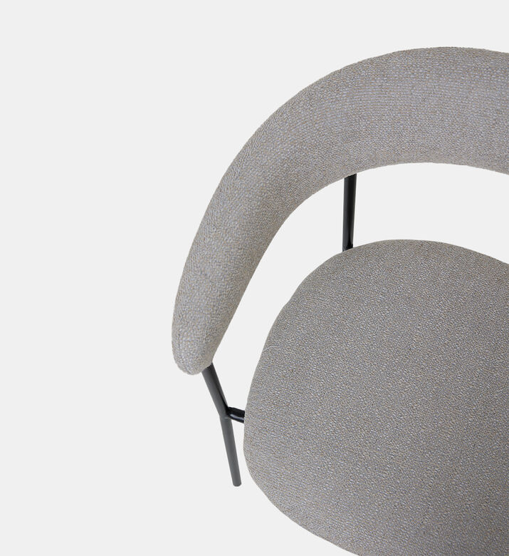 Dan Form Plenti Boucle Fabric Dining Chair, Taupe, Packshot View
