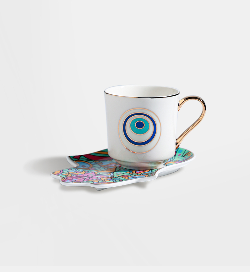 Eye Cup Hamsa Tray 2-piece Set