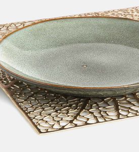 Leaf Embellished Pvc Placemat