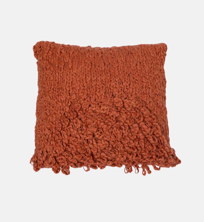 Home Deco and More Rusty Knitted Woollen Filled And Vaccumed Cushion, Packshot View
