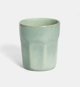 Earthy-toned Long Structured Mug