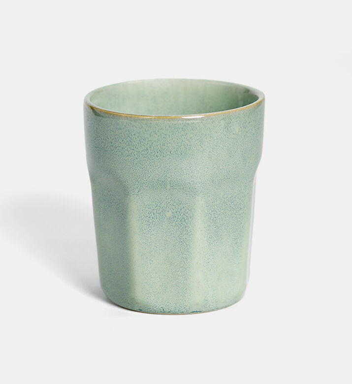 Earthy-toned Long Structured Mug