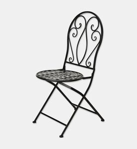 Home Deco and More Scroll Back Folding Bistro Chair, Packshot View