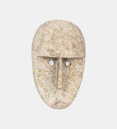 Concrete Ceramic Face Figure