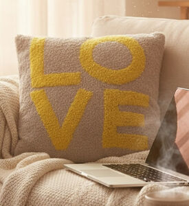Kersten Love Inscription Throw Pillow, Packshot View