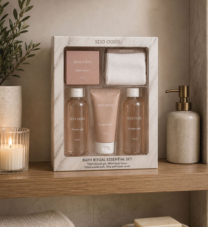 Home Deco and More Skin Care 5-piece Bath Set, Packshot View