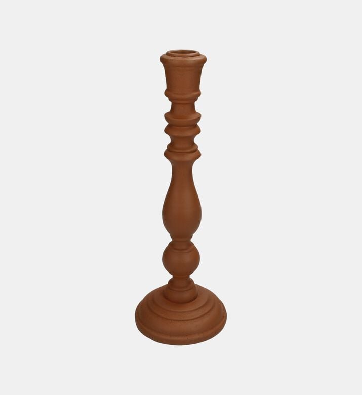 Wide Base Curved Wooden Candle Stick Wide Base Curved Wooden Candle Stick