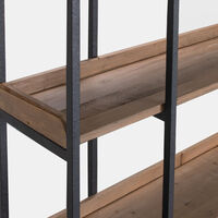 Brooks Wide Shelf Pine Bookcase