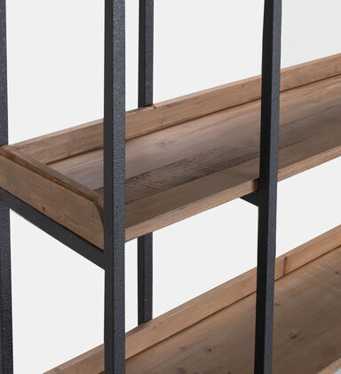 Brooks Wide Shelf Pine Bookcase