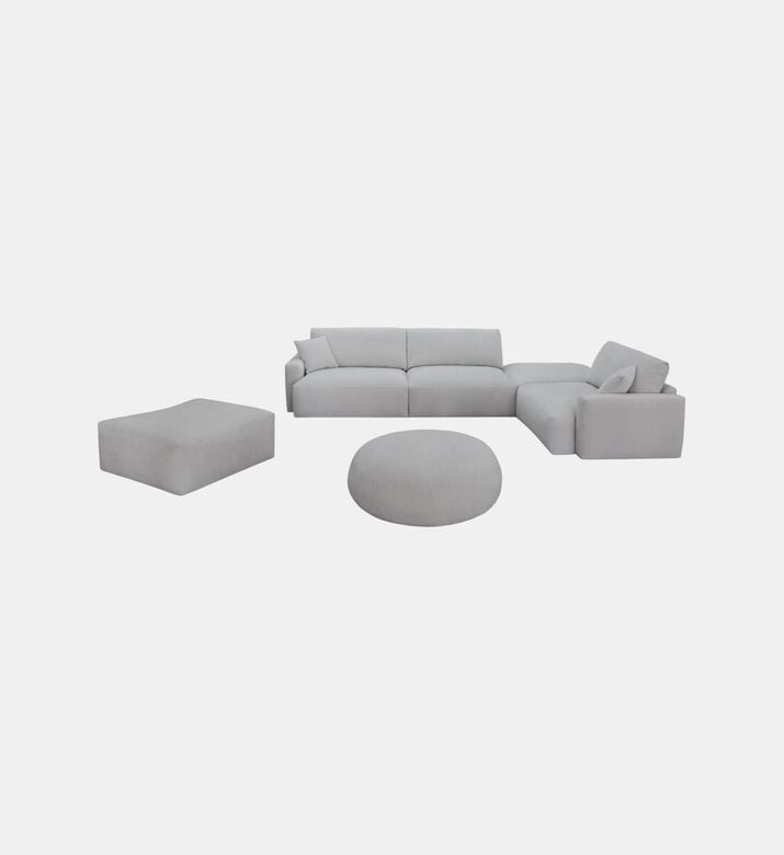 Home Deco and More 2-seater Sofa Set, Grey, Packshot View