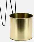 Metal Tripod Stand Gold Planter