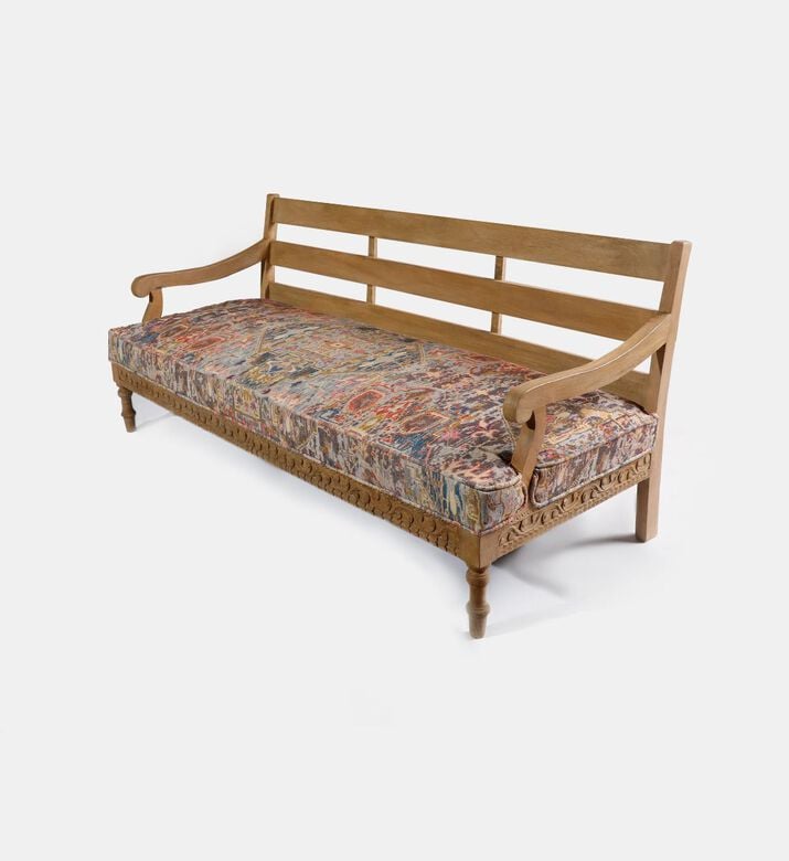 Home Deco and More Raji Digital Printed 3-seater Sofa, Pink, Packshot View
