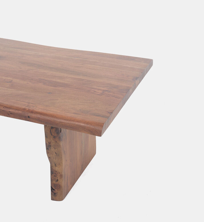 Home Deco and More Ethnic Acacia Wood Dining Table, Dark-brown, 380-cm, Packshot View
