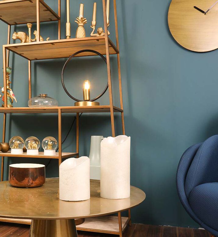 Led Silver Candle Decoration