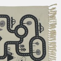 Driveway-print Fringes Rug