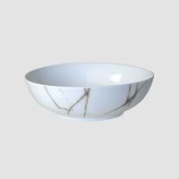 Porcelain Marble Salad Bowl - 24 Cm