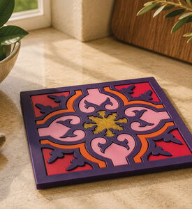 Images D'Orient Sejjadeh Silicone Square Trivet, Packshot View