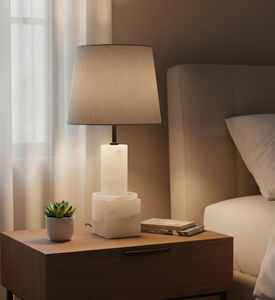 Home Deco and More Marmor Shade Marble Table Lamp, Packshot View