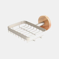 Acacia Wood Wire Soap Dish