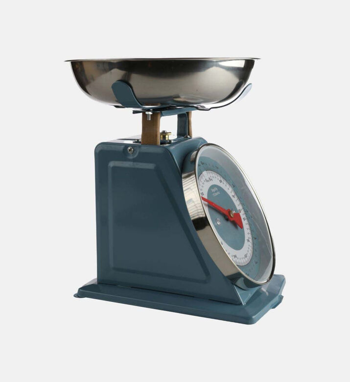 Excellent Houseware Traditional Mechanical Kitchen Scale, Blue, 5-kg, Packshot View