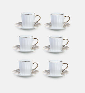 Coffee Cup Saucer 6-piece Set