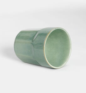 Earthy-toned Long Structured Mug