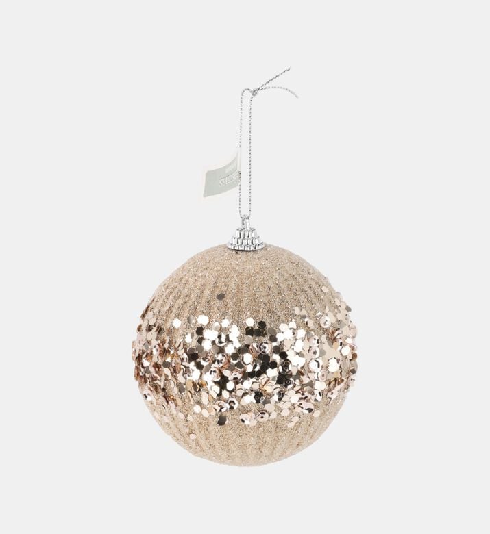 Home Deco and More Xmas Ball Sequins, Brown, Packshot View