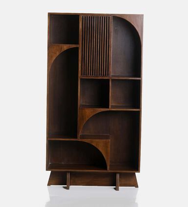 Pillar Mango Wood Books Rack