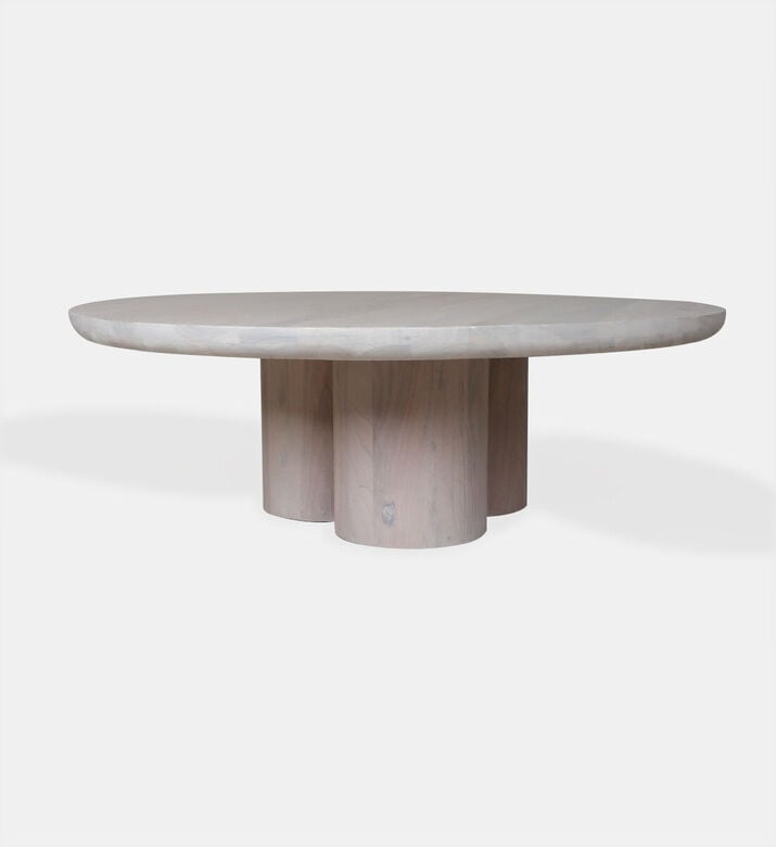 Home Deco and More Spherical Acacia Wood Coffee Table, Packshot View Home Deco and More Spherical Acacia Wood Coffee Table, Packshot View