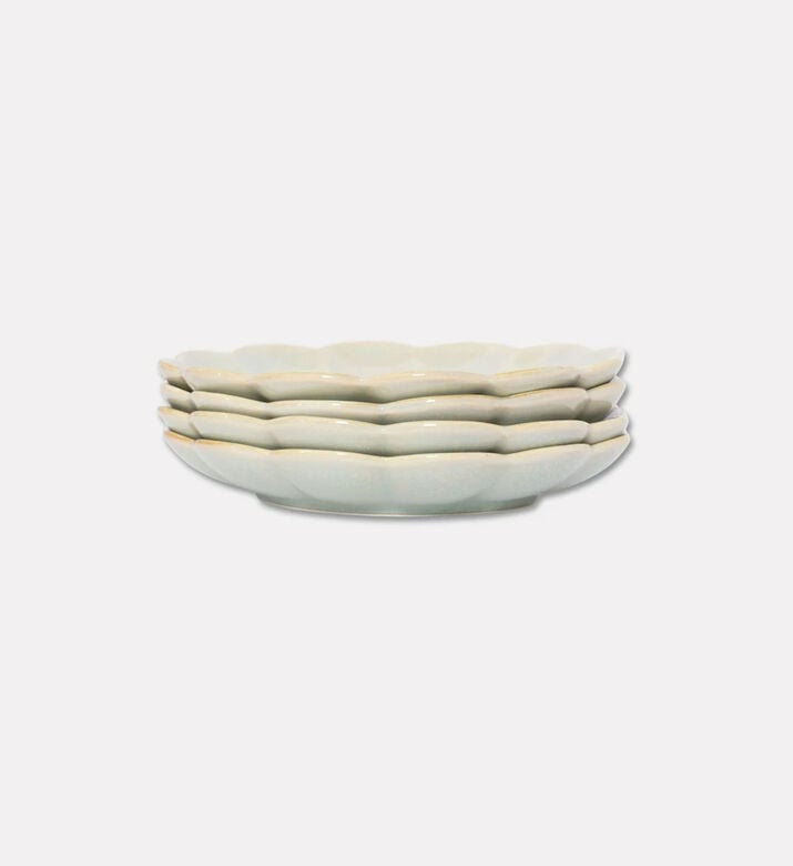 Home Deco and More Celadon Petal-shaped 4-piece Serving Dish Set, Packshot View