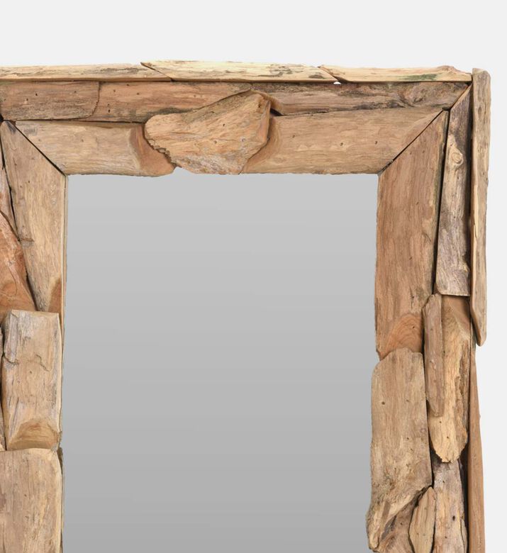 Reclaimed Teak Wood Mirror