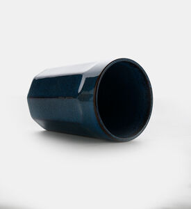 Home Deco and More Earthy-toned Long Mug, Cyan, Packshot View