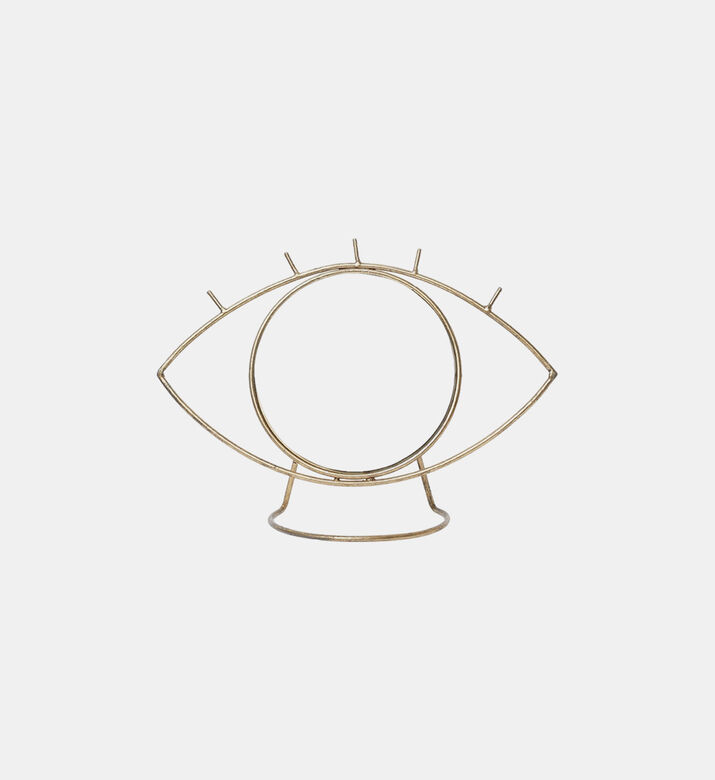 Dennes Eye-shaped Gold Mirror