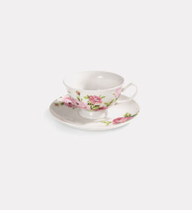 Home Deco and More Floral-print 6-piece Tea Cup Saucer Set, Packshot View