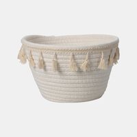 Tasseled Storage Basket