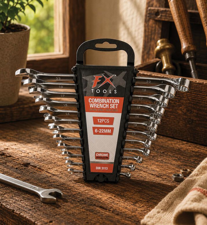 Home Deco and More Double Open End Spanner 12-piece Set, Packshot View