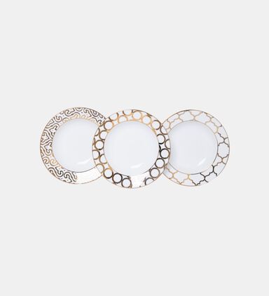 Lux Gold Embellished Soup Plate Set