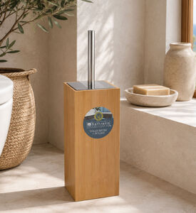 Bathroom Solutions Bamboo Holder Toilet Brush, Packshot View