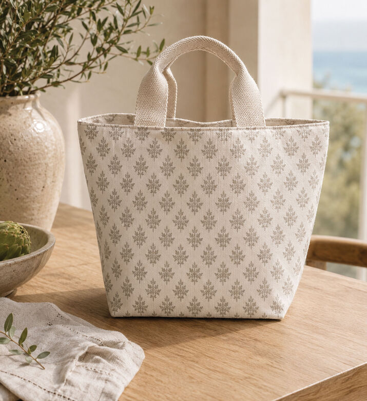 Home Deco and More Botanical Pattern Cooling Lunch Bag, Packshot View