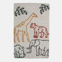 Cotton Zoo-inspired Hand Tufted Rug