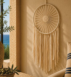Home and Styling Cotton Round Dream Catcher, Packshot View