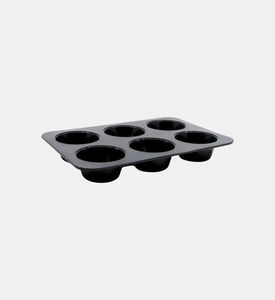 Salt and Pepper Sunday Bake Muffin Pan, Black, Packshot View