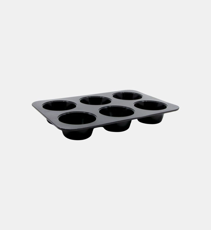 Salt and Pepper Sunday Bake Muffin Pan, Black, Packshot View