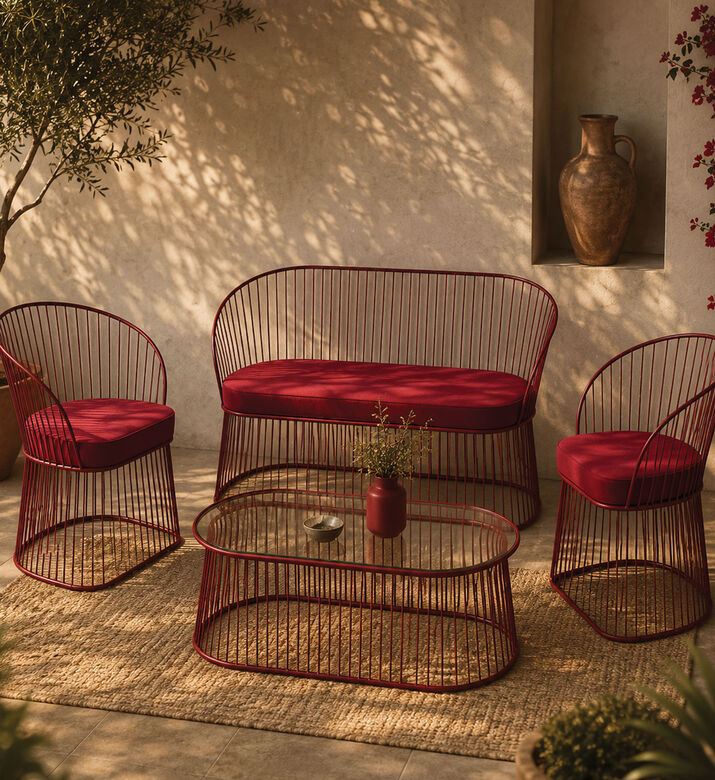 Home Deco and More Uma 4-piece Salon Set, Packshot View